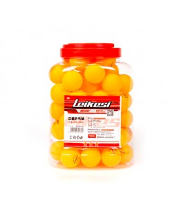 Набор шариков Leikesi для настольного тенниса 40mm, 60 штук в упаковке, Yellow