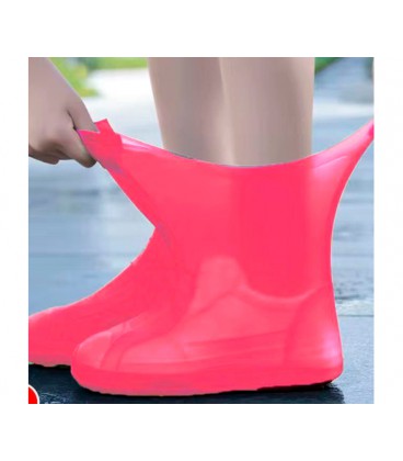 Латексные бахилы от воды и грязи, силиконовые, р.34-39, красные