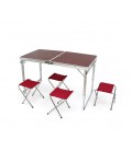 Усиленный стол для пикника YT40976 с 4 стульями