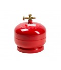 Газовый балон ПРОПАН 2кг (4,8л), давление 18BAR, 2200Вт, расход 145 г/час + горелка 20448, Red, Q4