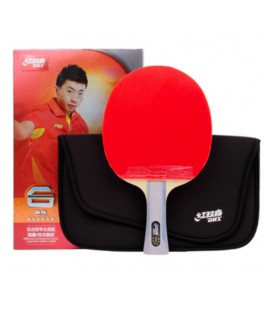 Ракетка для настольного тенниса R6002 ,6***** длинная ручка, Red