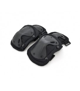 Наколенники защитные, черный пластик