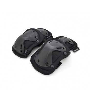 Наколенники защитные, черный пластик