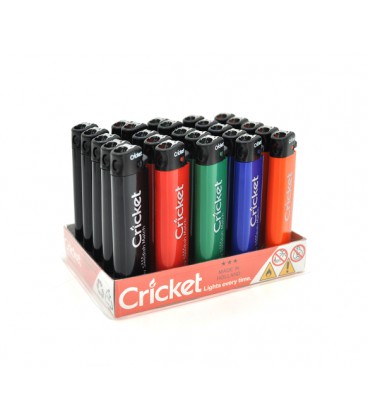 Зажигалка Cricket, упаковка 25шт, цена за упаковку, Mix color