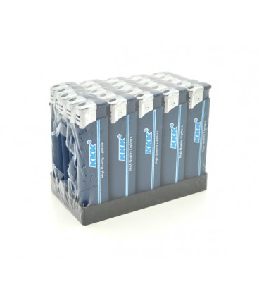 Зажигалка 3K прорезиненная, упаковка 50шт, цена за упаковку, Blue
