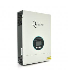 Гібридний інвертор RITAR RTSVMH-MPPT-5048, 5000W, 48V, 160-275V, MPPT (80А, 120-430 Vdc) Parallel