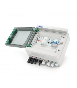 Комбінатор для сонячних систем YRPVB-2/1CB DC550V з блискавкозахистом (2 входи/1 вихід) (струм 20А 550В)