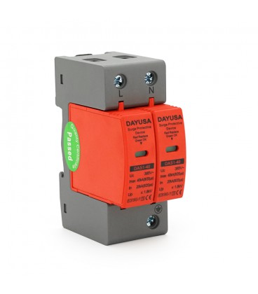 Фотогальванічний захист від перенапруги змінного струму GBL 2P 20-40KA, однофазна, 2 штуки в упаковці, ціна за штуку