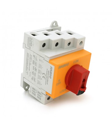 Поворотний вимикач під DIN, 1000V, 16A, 2P, Grey