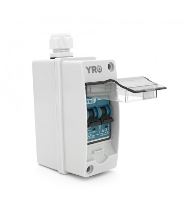 Вимикач навантаження постійного струму для сонячних систем HT-2, 2P, 32A, 550V, підключення верх-низ