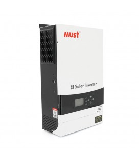 Гібридний інвертор MUST PV19-6048EXP, 6000W, 48V, струм заряду 1-60А, 160-275V, MPPT (80А, 450 Vdc), 490х300х150