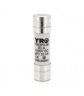 Плавкий запобіжник YROPV-30, 30A, 1000Vdc, 10×38mm, постійна напруга, 10 штук в упаковці, ціна за 1 штуку