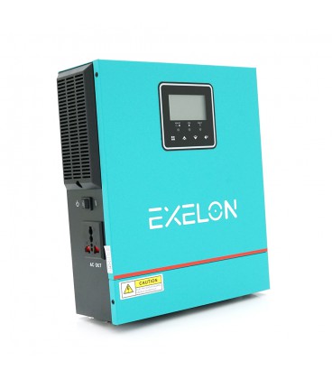 Інвертор Exelon EXS-1000/12, 1000VA, 12V, струм заряду 0-40A, MPPT (20-150VDC, 80A), 290x240x91mm, 3.5 kg
