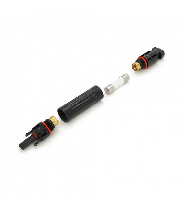 Коннектор RISIN MC4, под встроенный плавкий предохранитель (в комплекте), 10А,1000 В, 0.5mmΩ, огнестойкость UL94-VO,IP67, -40℃--